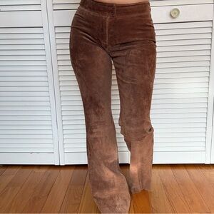 Brown Suede Pants